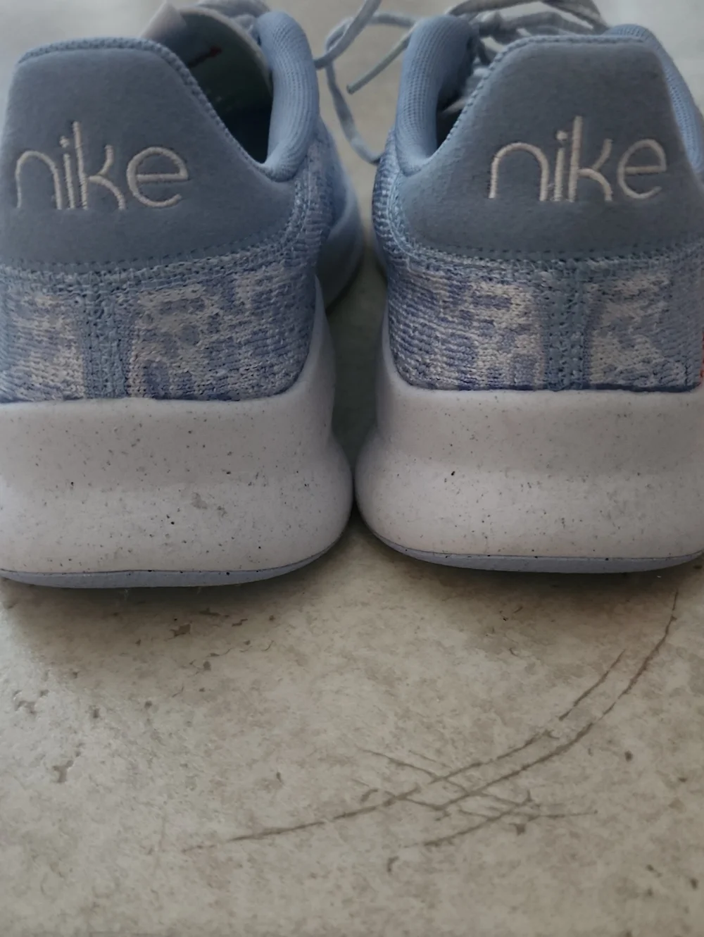 Nike Light Blue And Ink Running Shoe